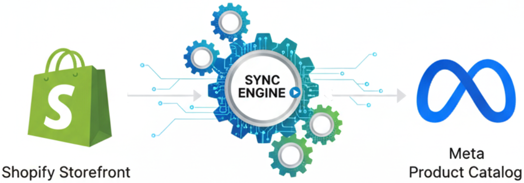 Meta Catalog Sync Visualization